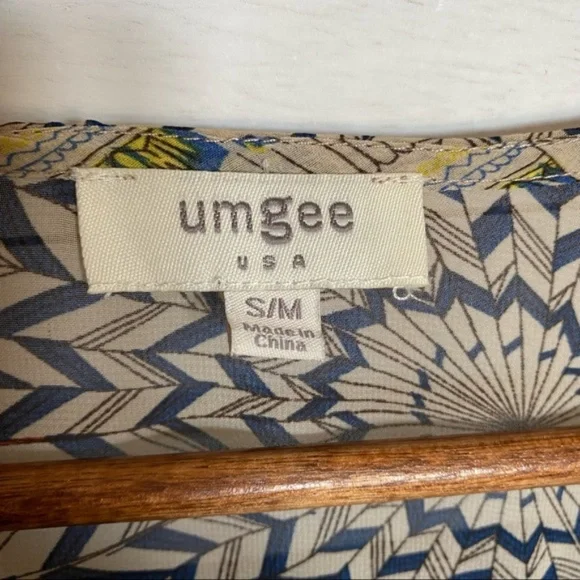 UMGEE womans dolman open cardigan short sleeve size S/M lightweight print - Picture 15 of 16